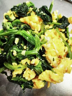 ほうれん草と炒り卵の白出汁和え-レシピのメイン写真
