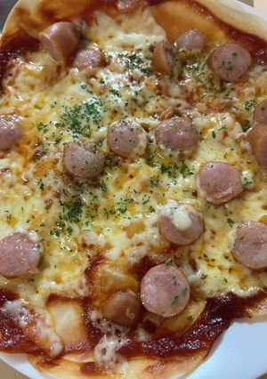調理時間５分超絶怒涛簡単ピザ-レシピのメイン写真