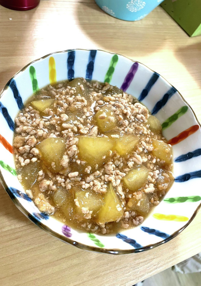 冬瓜の煮物リメイク 冬瓜のそぼろ餡かけ-レシピのメイン写真
