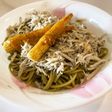 吻仔魚香桔抹茶蕎麥麵/しらす抹茶そば