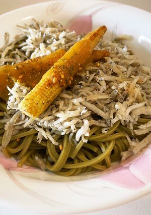 吻仔魚香桔抹茶蕎麥麵／しらす抹茶そば-レシピのメイン写真
