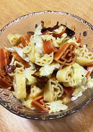 キャベツとベーコンのパスタサラダ-レシピのメイン写真