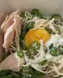 鹽味秋葵素麵／塩オクラの鶏温玉そうめん