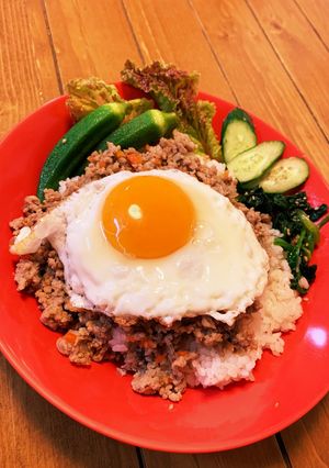 ☆豚ひき肉のガパオライス風☆-レシピのメイン写真