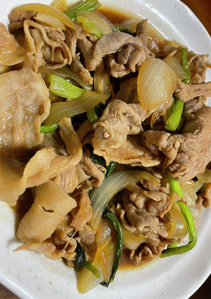 簡単！豚肉と小松菜の中華風炒め-レシピのメイン写真