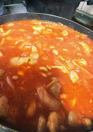 鶏肉とシメジのトマト煮込み-レシピのメイン写真