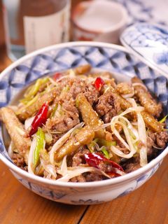 ポリポリごぼうと牛肉の甘辛炒めのお惣菜-レシピのメイン写真
