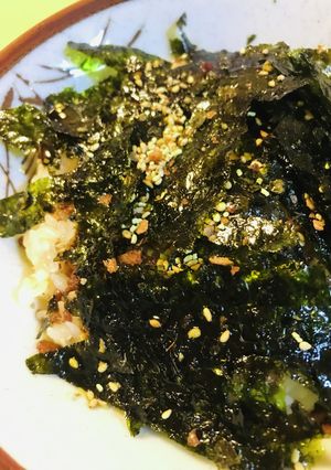 玉かけごはん●ワサビふりかけ＆韓国海苔-レシピのメイン写真