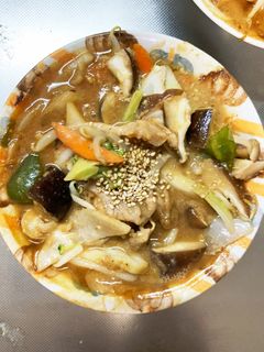 レンジ簡単きな粉中華風焼きそば味甘酢酢豚-レシピのメイン写真