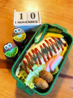 高一長女 お弁当(オムライス16)-レシピのメイン写真