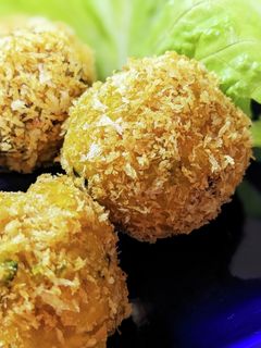 揚げないかぼちゃコロッケ♪塩昆布入り-レシピのメイン写真