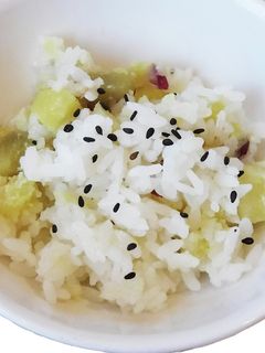 【保育園給食】さつまいもごはん-レシピのメイン写真