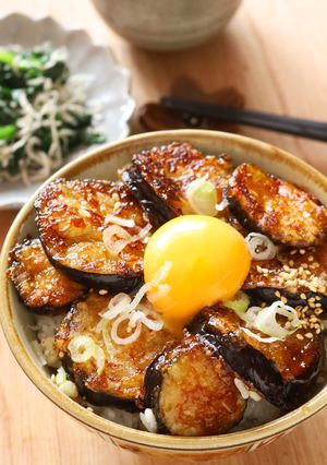 茄子1本で◎茄子の照り焼き丼-レシピのメイン写真