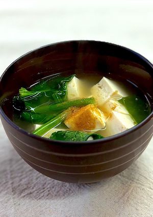 すぐできる！ほうれん草と豆腐のお吸い物-レシピのメイン写真
