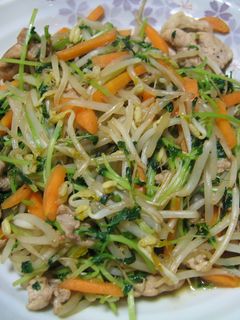 もやしと豆苗のオイスターソース炒め-レシピのメイン写真