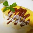 茄子とひき肉のオムレツ