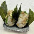 天かすと大葉とチーズのおにぎり