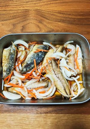 塩分控えめ減塩　鯵の南蛮漬け-レシピのメイン写真