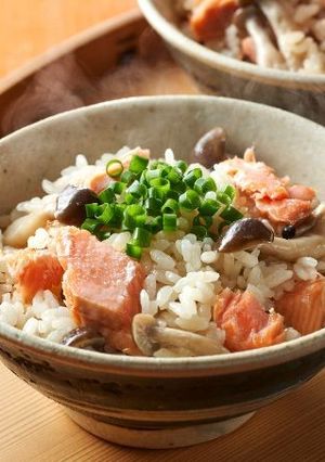鮭の炊き込みご飯-レシピのメイン写真