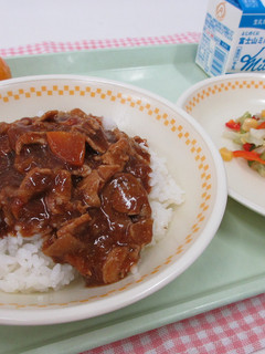 【学校給食】ハヤシライス-レシピのメイン写真