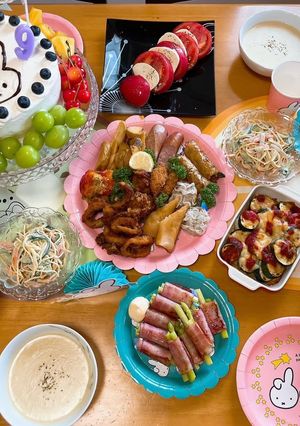 9歳のお誕生日会menu✩.*˚girl-レシピのメイン写真
