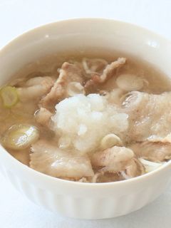 子ども喜ぶ!豚肉のみぞれスープ-レシピのメイン写真
