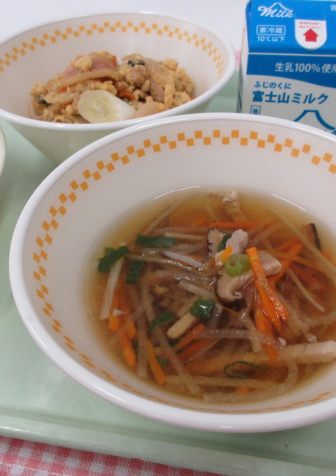 【学校給食】沢煮椀-レシピのメイン写真