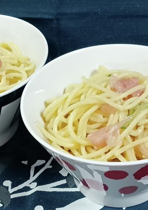 簡単 生ハムときゅうりの冷製パスタ-レシピのメイン写真