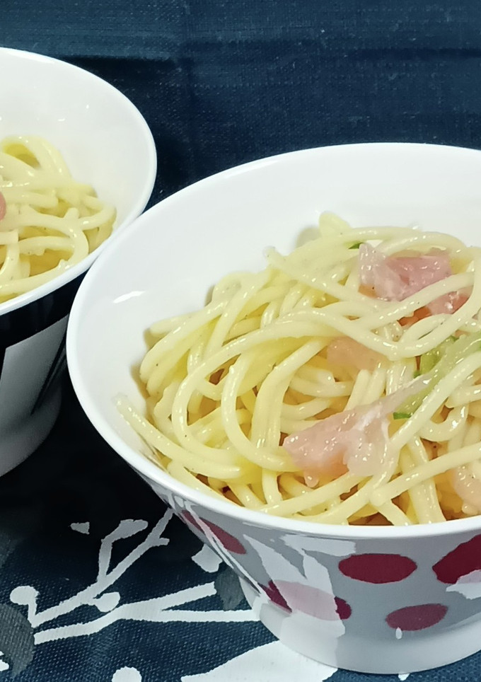 簡単 生ハムときゅうりの冷製パスタ-レシピのメイン写真