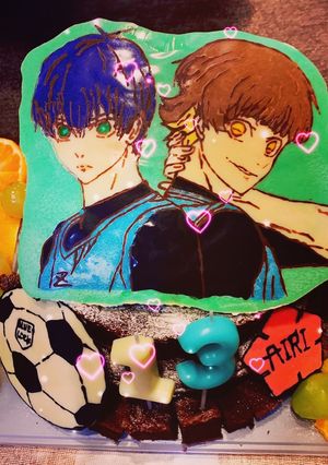キャラチョコケーキ　ブルーロック記録用-レシピのメイン写真