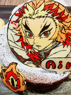キャラチョコケーキ鬼滅の刃 煉獄-レシピのメイン写真