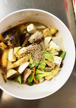 根菜たっぷりコク旨ピリ辛味噌温野菜サラダ-レシピのメイン写真