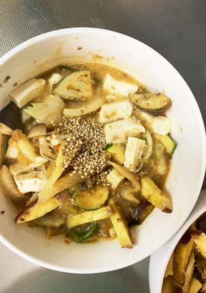 根菜たっぷりコク旨味噌金平味温野菜サラダ-レシピのメイン写真