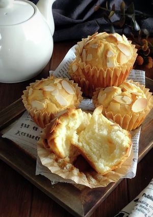 生クリームで作る米粉マフィン。-レシピのメイン写真