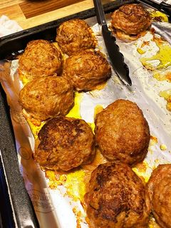 豆腐とにんじん入り オーブンハンバーグ-レシピのメイン写真