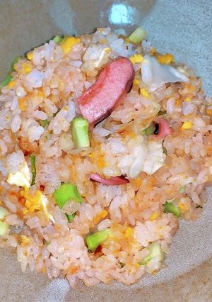 SDGSなイカの塩辛炒飯!-レシピのメイン写真