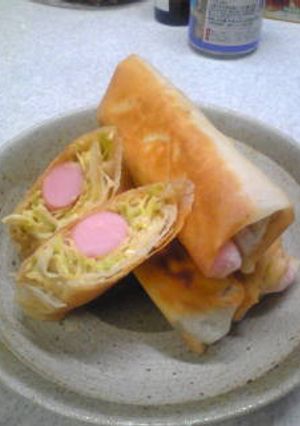 お好み焼き風春巻-レシピのメイン写真