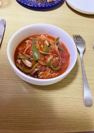 鯖缶のトマト煮込み-レシピのメイン写真