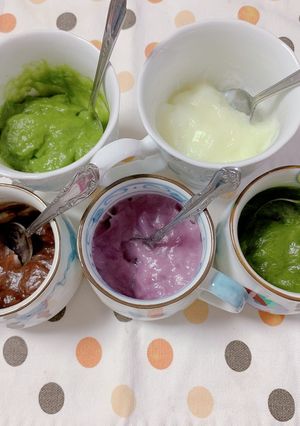 カラフルミルクもち-レシピのメイン写真