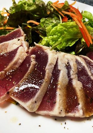 炙りまぐろのサラダ　トラットリア風-レシピのメイン写真