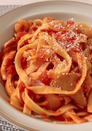 シーフードのトマトのパスタ-レシピのメイン写真