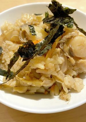 しっかり甘辛ホタテご飯-レシピのメイン写真