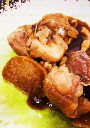 大根、手羽先、しょうがの炒め煮-レシピのメイン写真