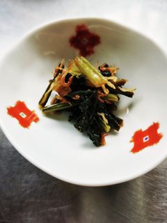 蕪の葉とちりめんじゃこの醤油炒め-レシピのメイン写真