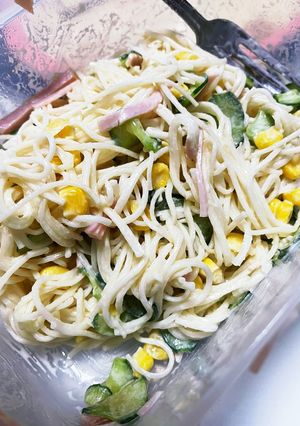 夏のそうめん消費に!素麺サラダ-レシピのメイン写真