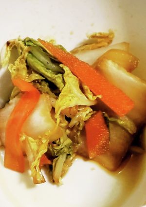 “白菜人参ギョウザのたれ和え”-レシピのメイン写真