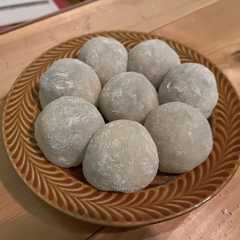 รูปของ 白玉粉からつくる　レンジで簡単大福