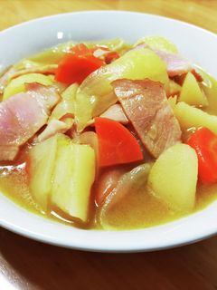 ベーコンとじゃがいものカレー煮-レシピのメイン写真