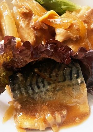 買ってきた味♡鯖と豚肉の煮付け-レシピのメイン写真