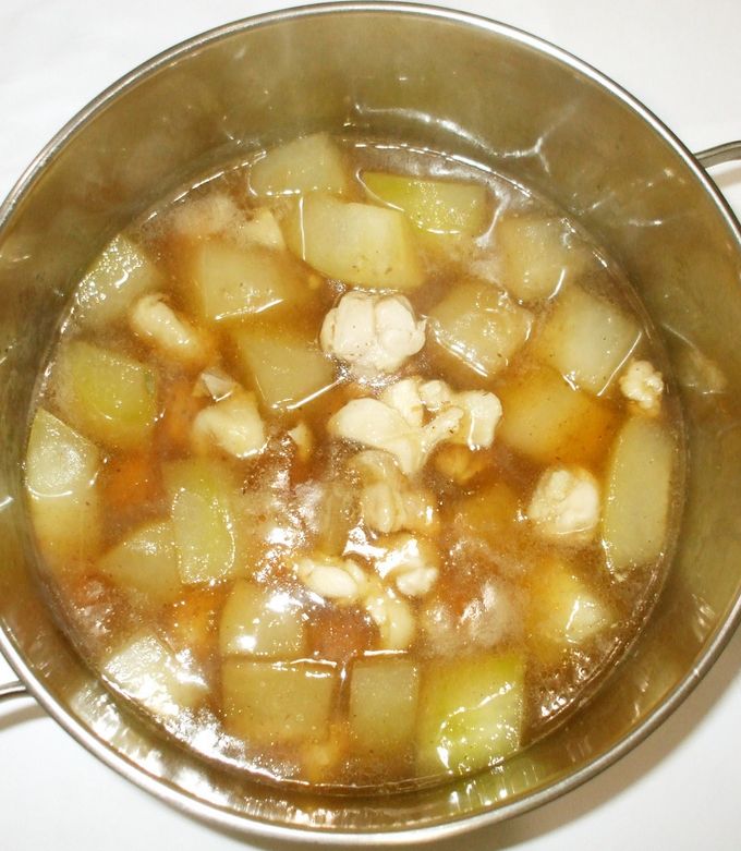 鶏肉と冬瓜煮物♪むくみに効く簡単漢方薬膳-レシピのメイン写真